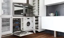 Kitchen with dishwasher and oven photo