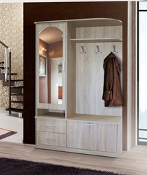 Hallway With Ottoman And Mirror And Wardrobe Photo