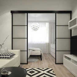 Photo of rooms in an apartment with one bed