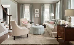 Color Of Furniture To Match Light Wallpaper In The Living Room Photo