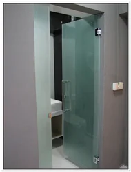 Glass Doors To The Bathroom And Toilet Photo