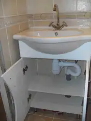 How to install a sink with a cabinet in the bathroom photo