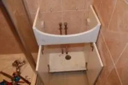 How to install a sink with a cabinet in the bathroom photo