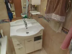 How to install a sink with a cabinet in the bathroom photo