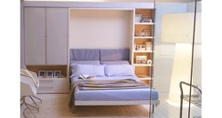 Bed Wardrobe Two In One For Bedroom Photo