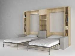 Bed wardrobe two in one for bedroom photo