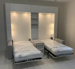 Кровать шкаф два в одном для спальни фото