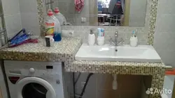 Столешница под раковину из гипсокартона в ванной фото