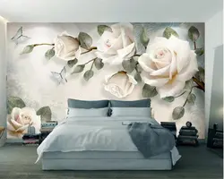 3 d wallpaper for bedroom photo with flowers