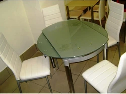 Table For A Small Kitchen With Rounded Edges Photo
