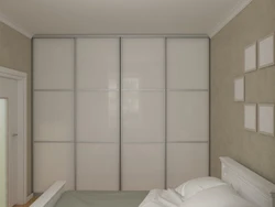 White Wardrobe In The Bedroom On The Entire Wall Photo