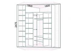 Corner Wardrobes In The Hallway With Photo Dimensions