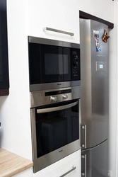 Kitchen Oven And Microwave In One Cabinet Photo