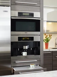 Kitchen Oven And Microwave In One Cabinet Photo