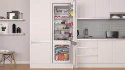 Handles for a built-in refrigerator photo if the kitchen is without handles