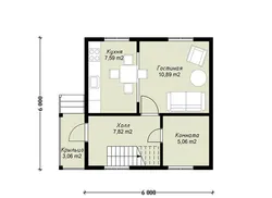 Layout Of A One Bedroom House 8 By 8 Photo