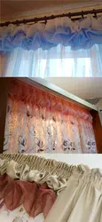 How To Sew Curtains For The Kitchen From Leftover Tulle Photo