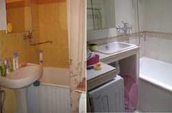 Bathtub renovation in Khrushchev-era before and after photos 3