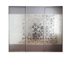 Mirrors with a pattern for bedroom wardrobes photo