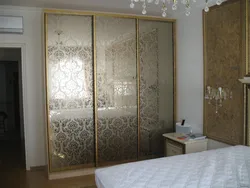 Mirrors with a pattern for bedroom wardrobes photo