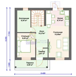 House layout 8 by 8 one-story with one bedroom photo