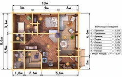 House layout 8 by 8 one-story with one bedroom photo