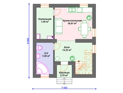 House layout 8 by 8 one-story with one bedroom photo