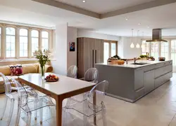 Transparent kitchen interior