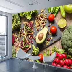 Kitchen interior vegetables
