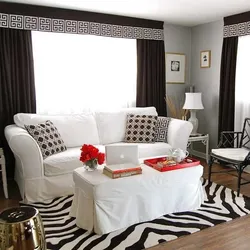 Interior living room zebra
