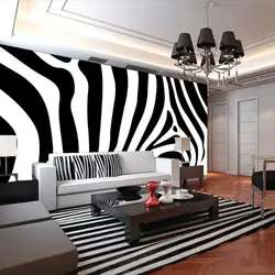 Interior living room zebra