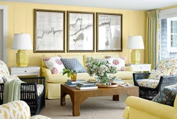 Lemon living room interior