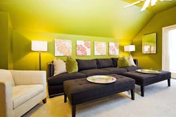Lemon living room interior