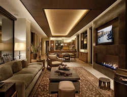 Living room cinema interior