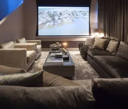 Living room cinema interior