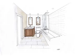 Bathroom Interior Drawn