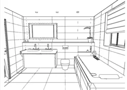 Bathroom Interior Drawn