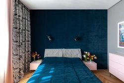 Bedroom interior silk