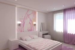 Bedroom interior silk