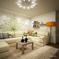 Interior living room garden