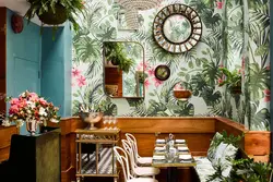 Tropical kitchen interior