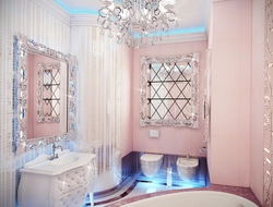 Glamor bathroom interior