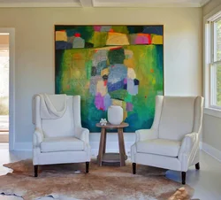 Living Room Interior Abstract Art