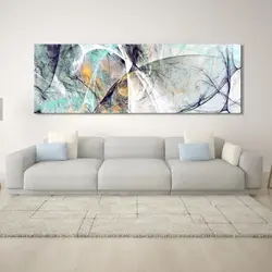 Living Room Interior Abstract Art