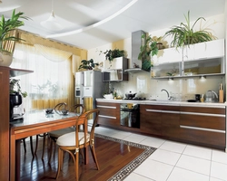 Mixed kitchen interior