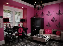 Crimson Bedroom Interior