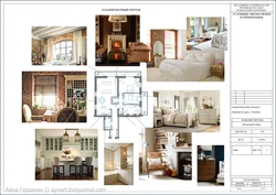 Living room interior collage