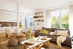 Sunny living room interior