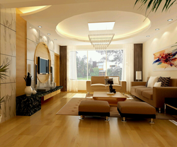Living room interior in a circle