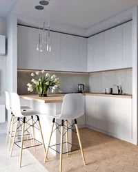 Kitchen interior white ceiling